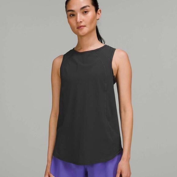 Lululemon Sculpt Tank Top in Graphite Grey stretch cutout reflective athletic - Picture 2 of 9